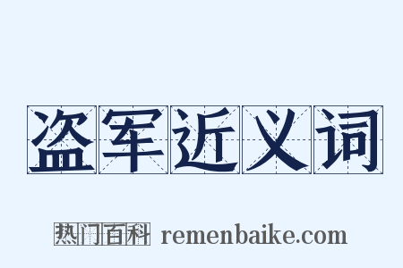 盗军近义词是什么意思的图片